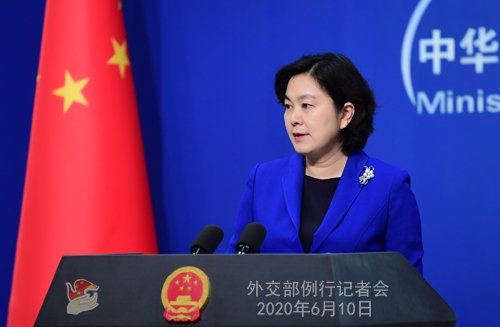 중국 화춘잉 외교부 대변인