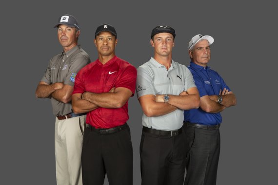 팀 브리지스톤 PGA(왼쪽부터 맷 쿠처, 타이거 우즈, 브라이슨 디섐보, 프레드 커플스). /사진=브리지스톤