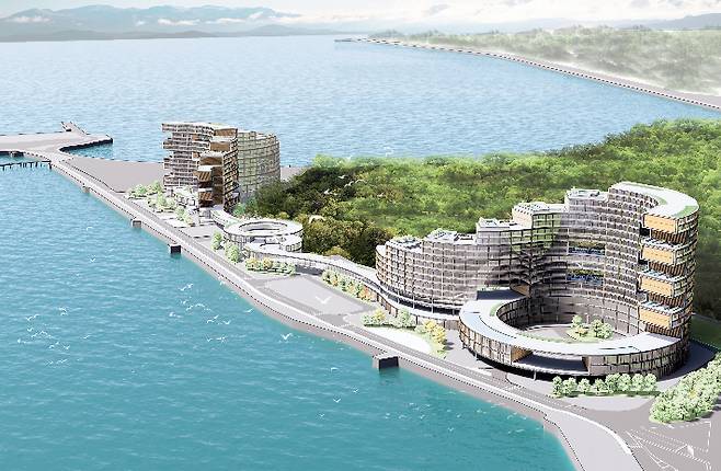 간월도 관광지 개발사업 조감도. 서산시 제공