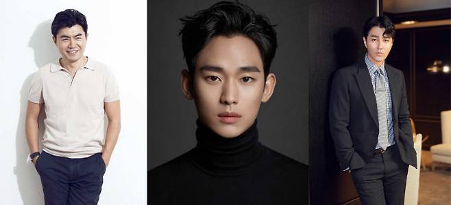 (왼쪽부터)이명우 감독, 김수현, 차승원. (사진=더 스튜디오엠)