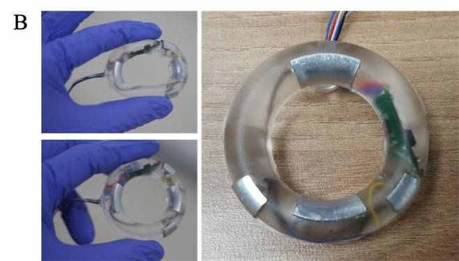 제작된 도넛 형태의 전자약 이미지 [KIST]