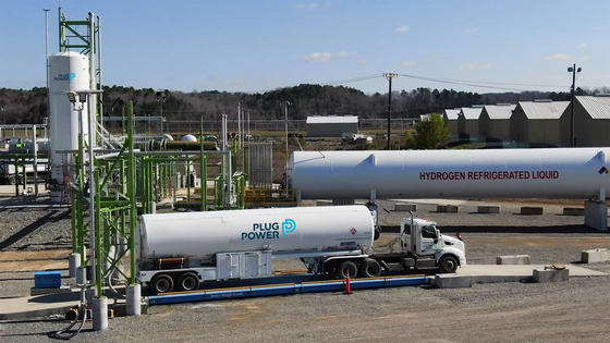 Plug Power's refrigerated hydrogen lorry. [SK GROUP]