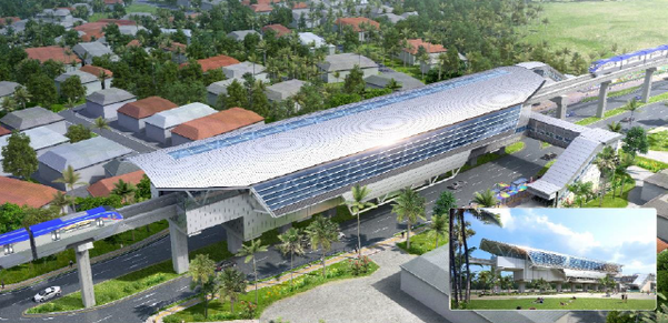 ▲현대건설이 수주한 파나마 메트로 3호선 공사 조감도. /현대건설 제공