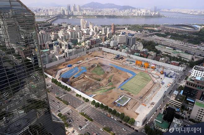 서울 강남구 삼성동 현대차 GBC 부지의 모습. /사진=이기범 기자