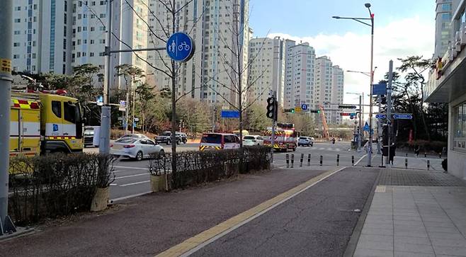 향남우체국사거리 긴급차량 우선신호제어시스템. / 사진제공=화성시