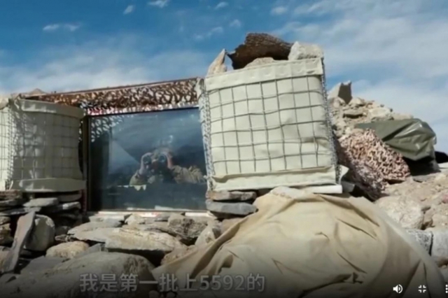 히말라야 산악지대에 설치된 중국군의 전략 관측소CCTV 발행 사진./연합뉴스