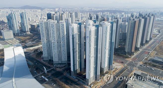 경기도 고양시 일산 킨텍스 일대 아파트 단지 모습 [연합뉴스 자료사진]