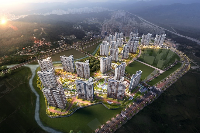 의정부 고산 수자인 디에스티지 조감도. 수자인 제공