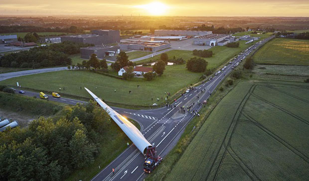 덴마크공대는 2018년 88.4m로 세계에서 가장 긴 날개 생산에 성공했다./사진=LM Wind Power