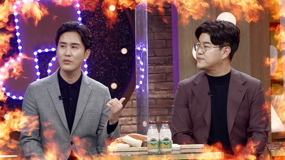 KBS 2TV '불후의 명곡'에 출연한 신유(사진 왼쪽)와 박구윤/사진제공='불후의 명곡'
