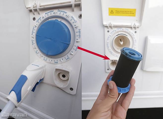 필터 내부의 물기로 인한 동파 우려가 있어 아예 필터를 빼놓는 것도 방법