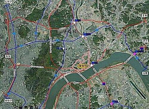 구리 한강 변 도시개발사업 대상지 [구리시 제공. 재판매 및 DB 금지]