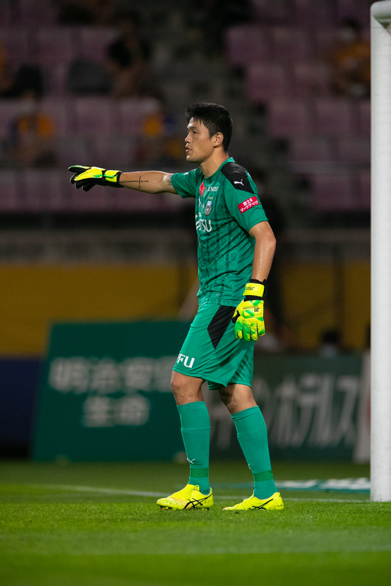 Jung Sung-ryong, Kawasaki Frontale's goalkeeper. [KAWASAKI FRONTALE]