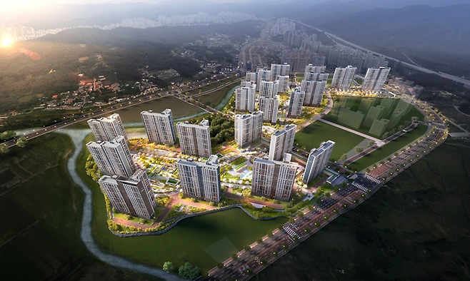 의정부 고산 수자인 디에스티지 조감도 [사진 = 한양]