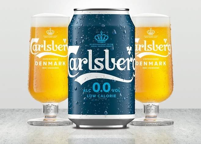 골든블루는 11일 비알코올 라거 맥주 ‘칼스버그 0.0’을 전격 출시한다. /사진=골든블루