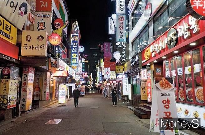 서울 종각 젊음의 거리가 한산한 모습./사진=머니S