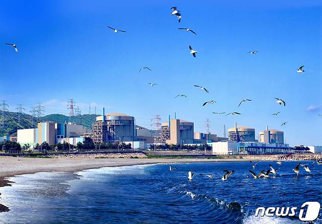 한국수력원자력(주) 월성원자력본부 전경 오른쪽부터 1호기. (뉴스1자료)