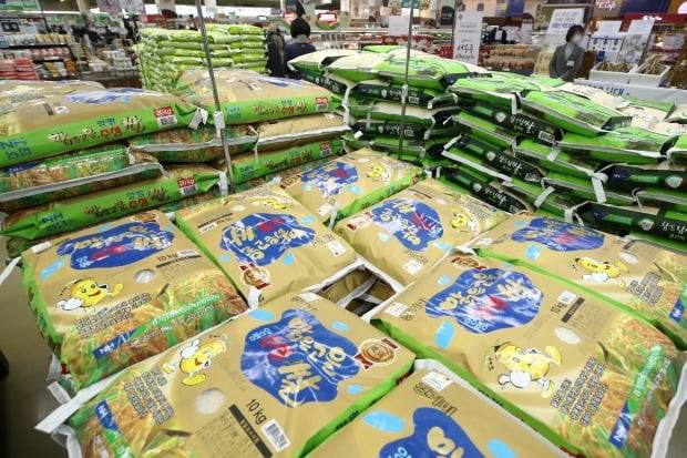 지난 10일 서울 시내 한 대형마트 쌀 판매대의 모습. /사진=연합뉴스