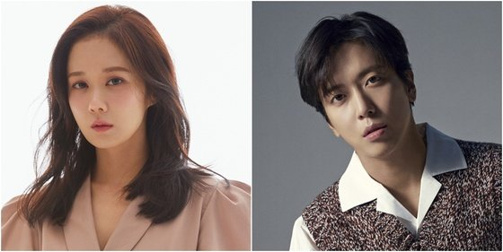 Jang Na-ra, left, and Jung Yong-hwa have been cast to play the lead roles in new KBS drama ″Daebak Realtor.″ [ILGAN SPORTS]