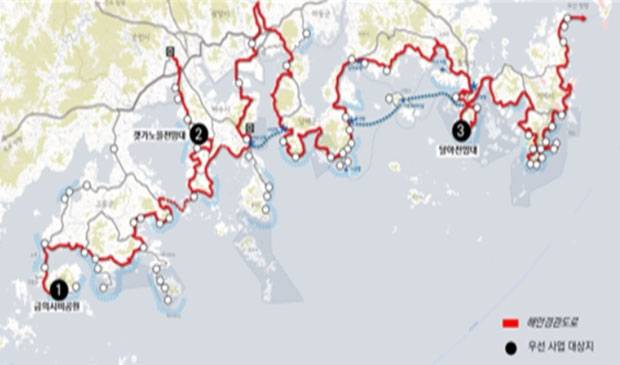 ▲남해안 명품전망공간조성사업(자료=국토교통부)