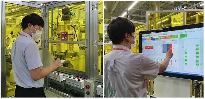 ▲스마트공장 구축 전과 후. 대구시 제공&nbsp;