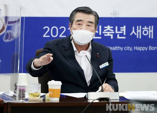 김동일 보령시장이 12일 신년 언론인 간담회를 가졌다.