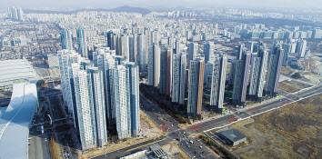 최근 집값 상승세가 뚜렷한 경기도 고양시 일산 킨텍스 일대 아파트 단지 모습 [연합]