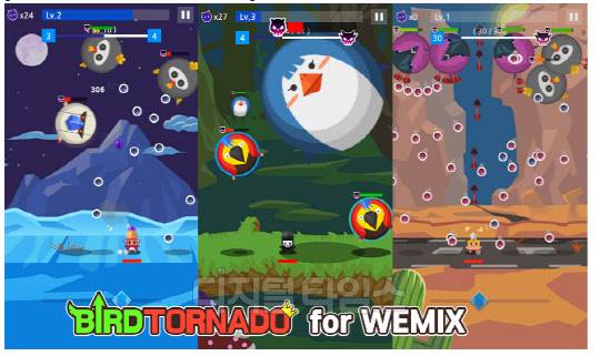 위메이드는 자회사 위메이드트리를 통해 지난달 31일 첫 블록체인 게임 '버드토네이도 포 위믹스(이하, 버드토네이도)'를 전 세계 149개국에 출시했다. 위메이드 제공.