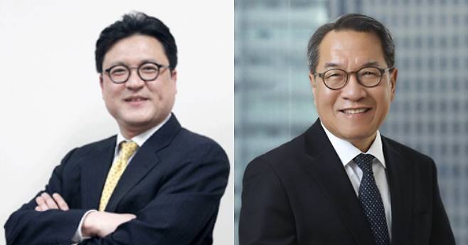 이정렬 전 부장판사(왼쪽)와 백승호 전 경찰대학장