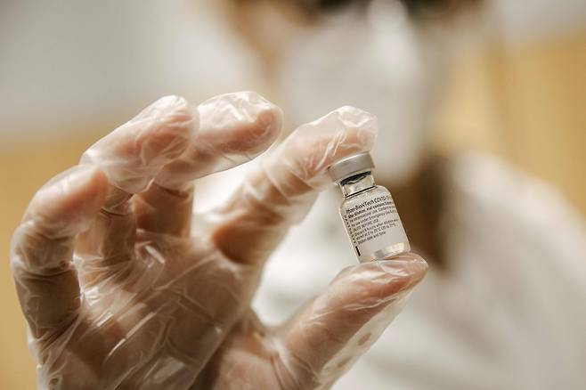 화이자의 코로나 바이러스 감염증 백신. /AFP 연합뉴스