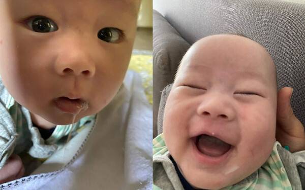 미국 로스엔젤레스에서 지난 2020년 9월14일(현지시각) 태어난 황하라 아기는 천진난만한 표정으로 엄마·아빠의 이민생활 시름을 잊게 해주고 있다. 황상호씨 제공