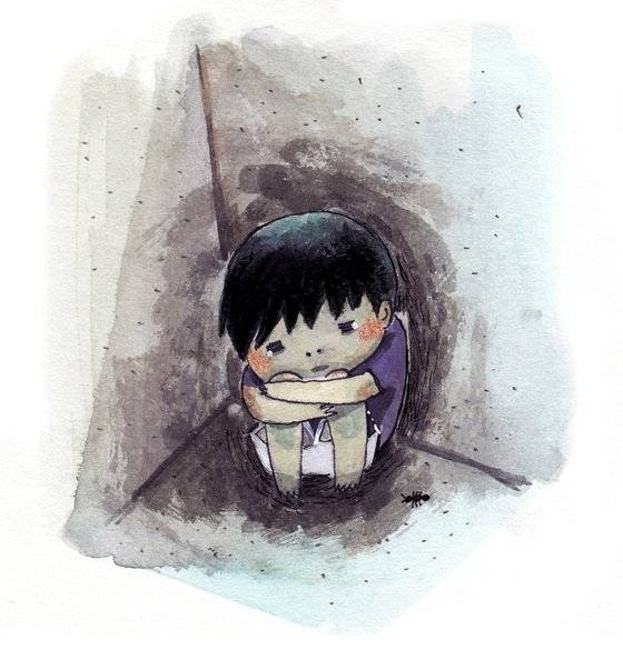 아동학대를 표현한 일러스트. [사진 굿네이버스 황윤지 작가 재능기부]