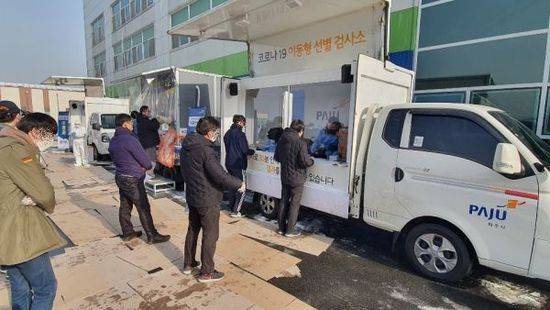 파주시는 교보문고, 예스24 등 관내 대규모 물류시설 8개소에 대한 코로나19 방역관리 이행실태를 점검했다고 14일 밝혔다. / 사진제공=파주시