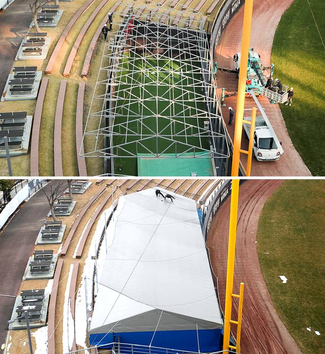 [서울=뉴시스]광주-기아 챔피언스 필드 불펜.(사진=KIA 타이거즈 제공)