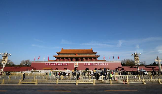 중국 베이징 천안문 광장의 모습(사진 = 뉴시스)