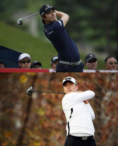 송영한(위)과 이정환이 병역 의무를 마치고 올해 코리안투어에 복귀한다.