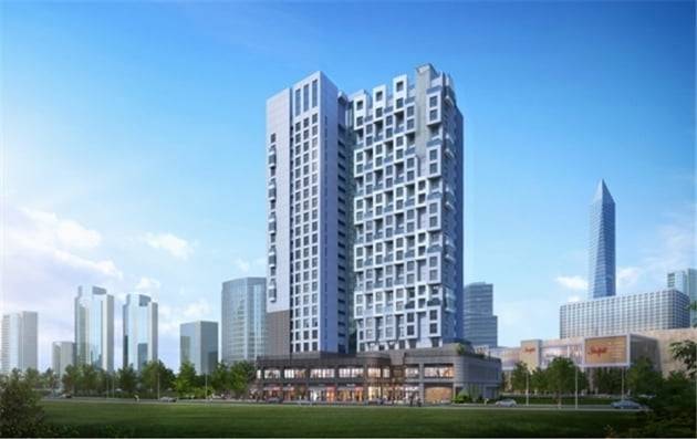 ▲청라국제도시역 역세권에 들어설 '청라 웨이브리치' 조감도. 사진=우리자산신탁