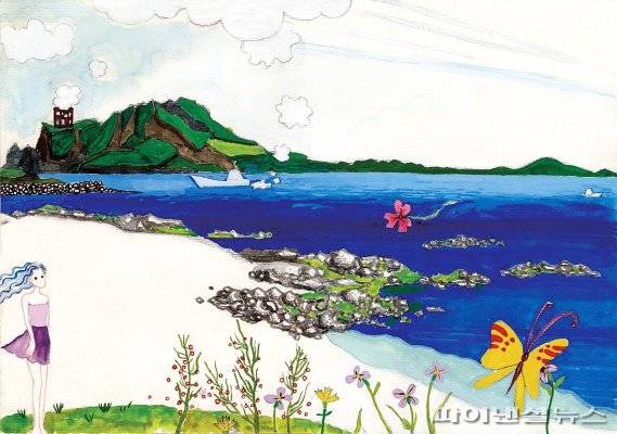 안정희 작가의 ‘바람이 연주하는 별의 심장展’_꽃잎바다