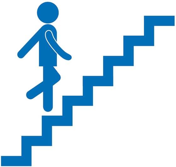 계단 오르기 삽화