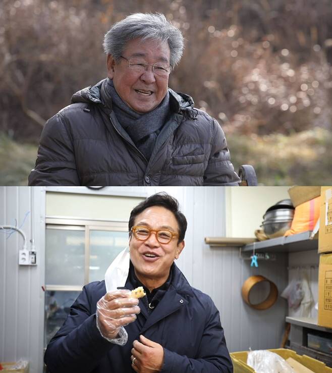 '한국인의 밥상'을 지켜온 최불암(위)-'김영철의 동네 한바퀴'를 이끌고 있는 김영철. 사진|KBS
