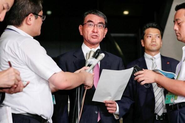 고도 다로 행정개혁 담당상. 도쿄 AP/연합뉴스