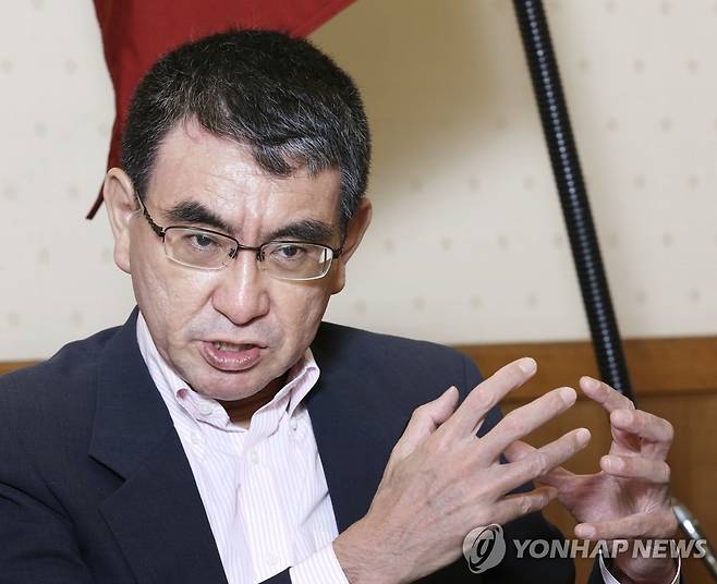 고노 다로 일본 행정개혁 담당상 [교도=연합뉴스 자료사진]