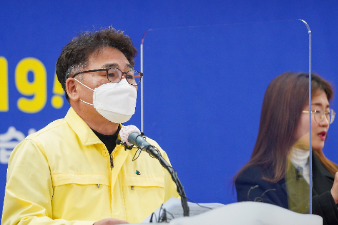 코로나19 브리핑. 제주도 제공