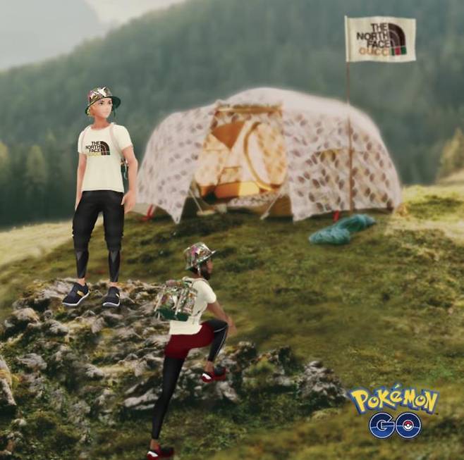 구찌X노스페이스X포켓몬 GO