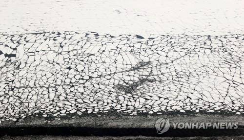 강추위가 남긴 흔적 [연합뉴스 자료사진]