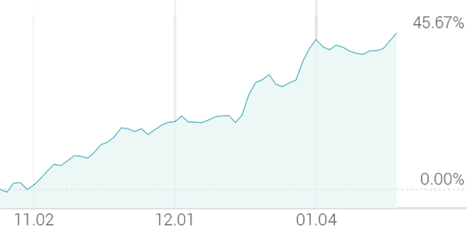 3개월 등락률 +45.67%