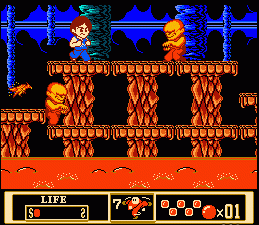 (PC엔진에 비해선 열세이지만 나름 발군의 그래픽을 보여준다)