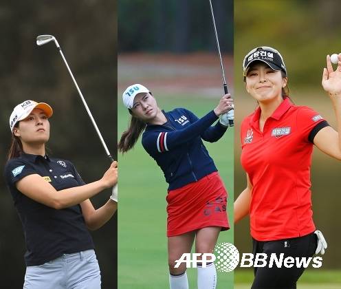 2021년 미국여자프로골프(LPGA) 투어 이아몬드 리조트 토너먼트 오브 챔피언스에 출전하는 전인지, 박희영, 허미정 프로. 사진제공=ⓒAFPBBNews = News1