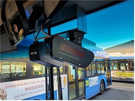 인천 시내버스에 설치된 이동단속시스템. 인천시 제공