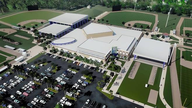 시설 확충하고 개보수한 더니든의 토론토 스프링캠프 시설 조감도 [토론토 구단 홈페이지 캡처. 재판매 및 DB 금지]